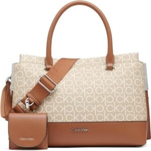 Calvin Klein Bianca Signature Triple Compartment Satchel